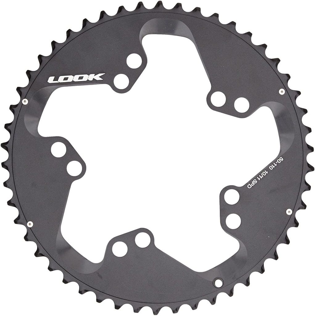 Plateau LOOK STRONGLIGHT double 130mm 55,56 noir