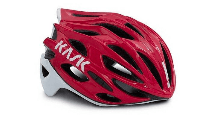 Casque KASK MOJITO rouge-blanc Stockovelo