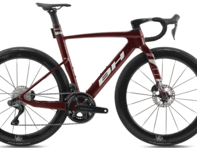 Vélo BH AEROLIGHT 8.0 Shimano Ultégra Di2 Powermeter 12V 2026 Rouge grenat