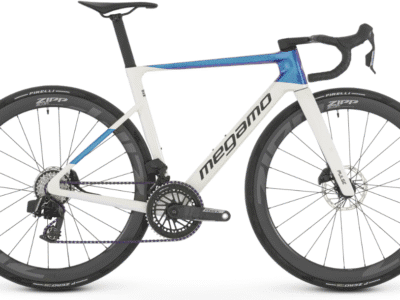 Vélo MEGAMO PULSE 04 Carbone SRAM Force AXS 12V PowerMeter 2026 White Blue