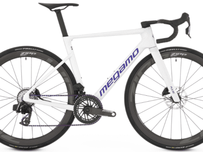 Vélo MEGAMO PULSE 04 SLR Carbone SRAM Force AXS 12V PowerMeter 2026 White Ice