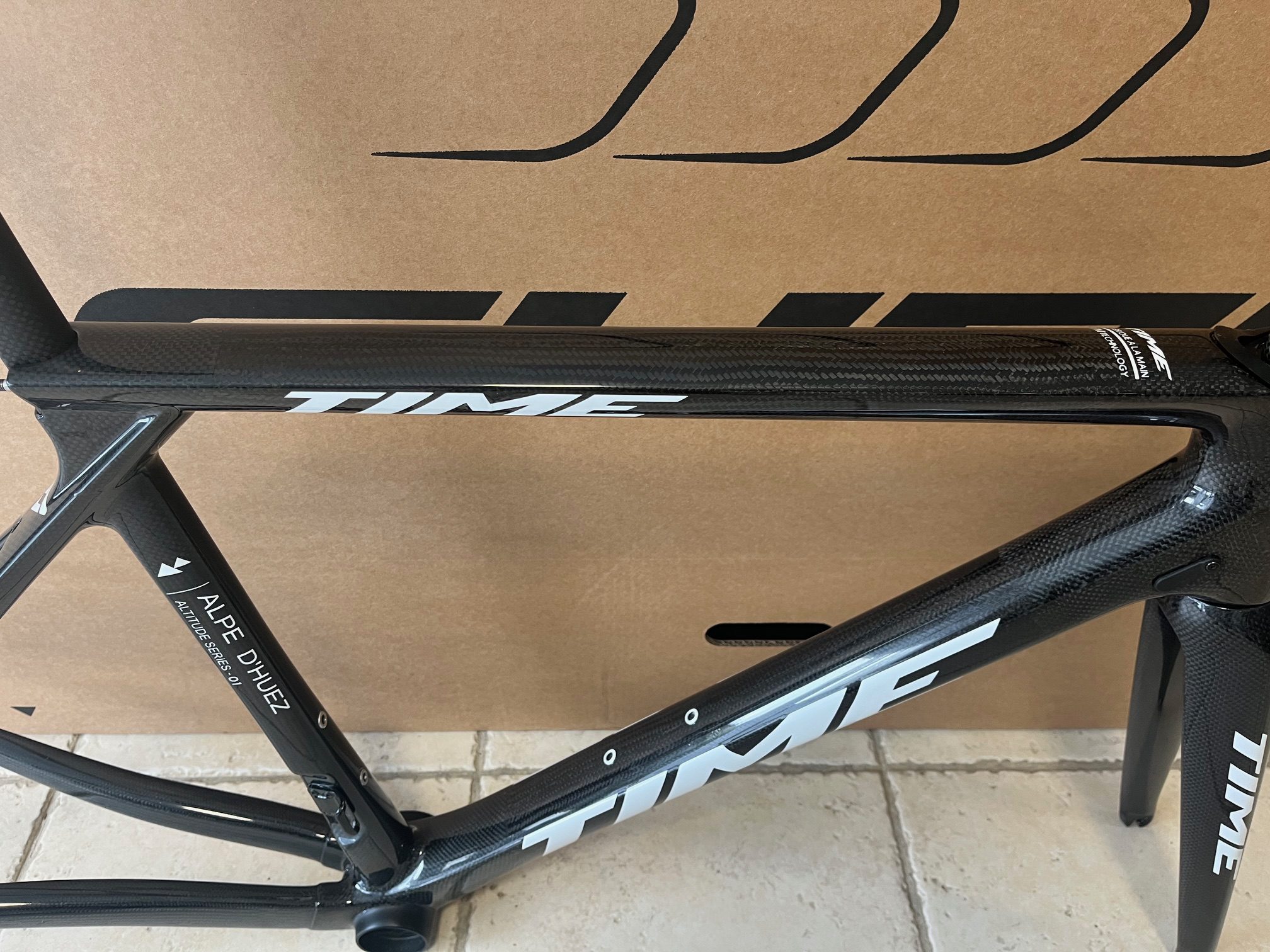 Cadre TIME ALPE D'HUEZ 01 Patins Gloss carbone reconditionné neuf taille XS – Image 6