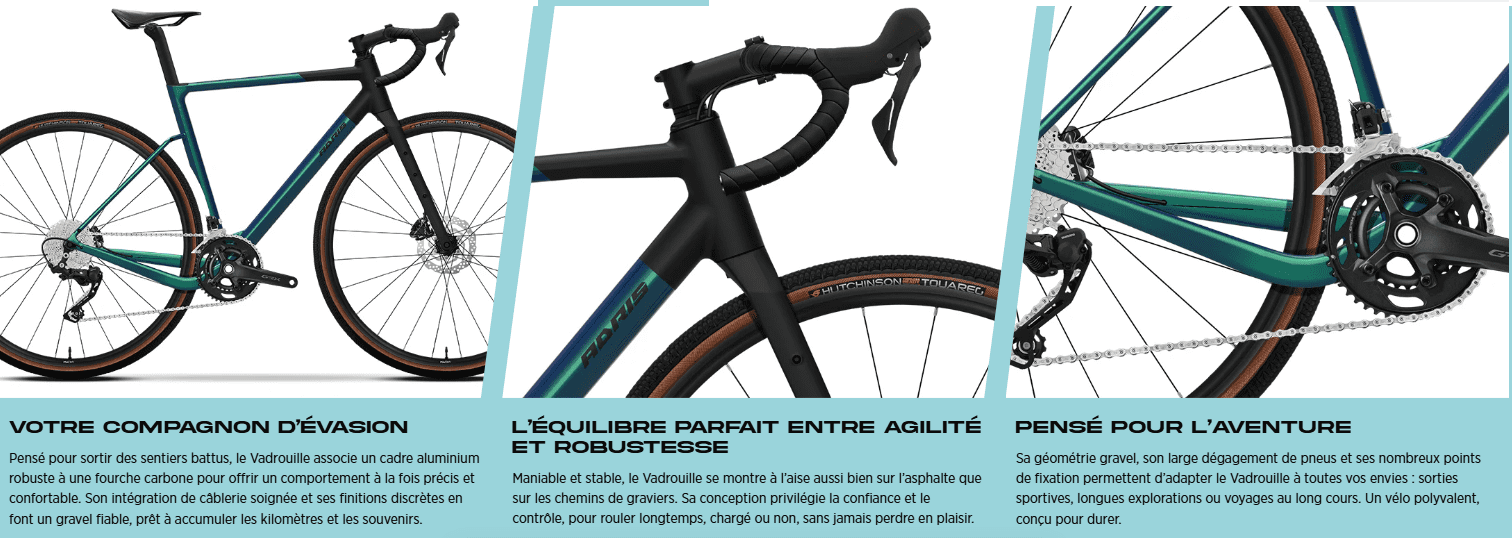 Vélo gravel ADRIS "Le Vadrouille S2" Shimano GRX 10V Vert Jade – Image 2