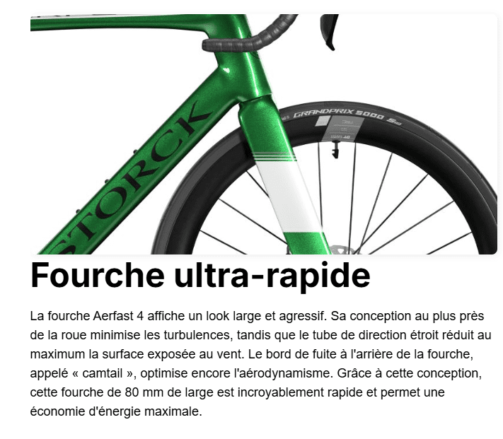 Cadre STORCK AERFAST Pro + cintre + tige de selle Green – Image 6