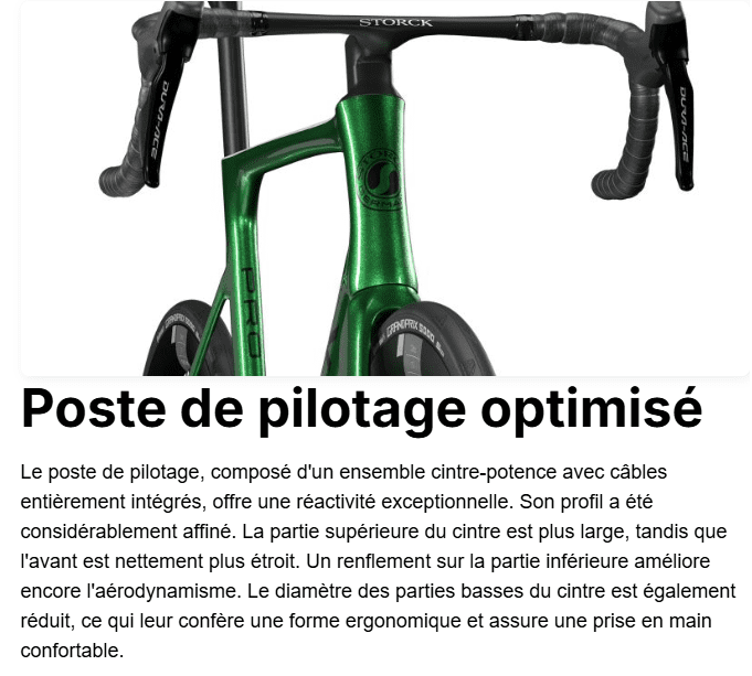 Cadre STORCK AERFAST Pro + cintre + tige de selle Green – Image 7