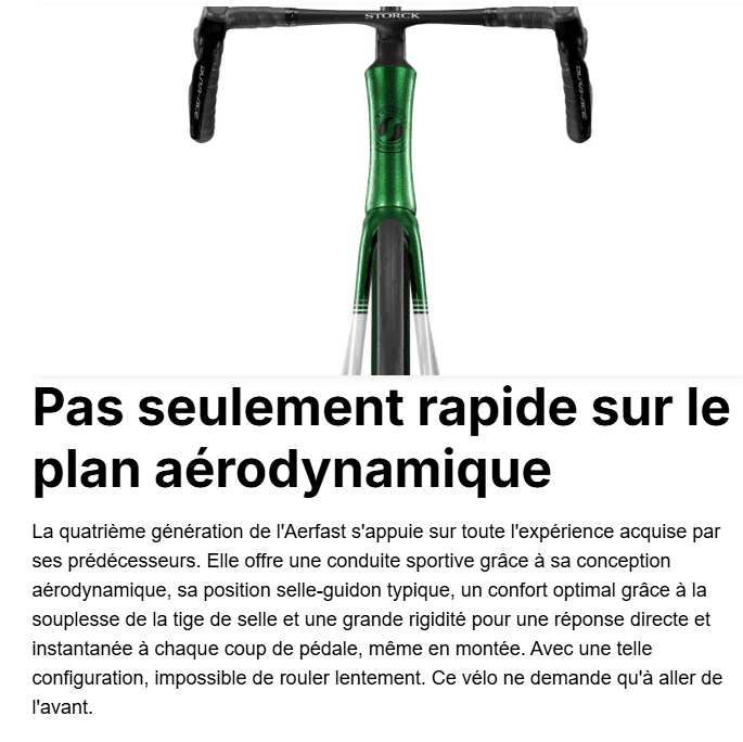 Cadre STORCK AERFAST Pro + cintre + tige de selle Green – Image 8