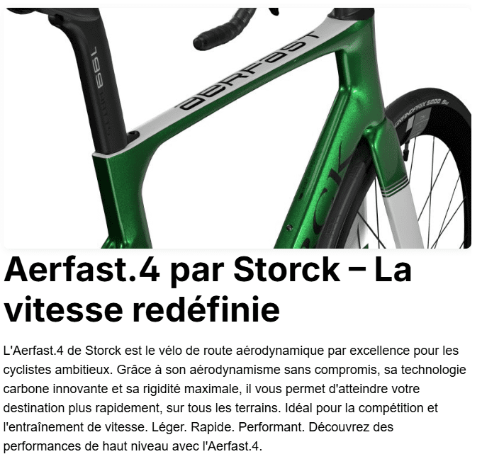 Cadre STORCK AERFAST Pro + cintre + tige de selle Green – Image 9