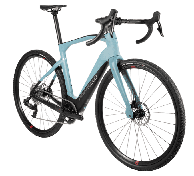 Vélo électrique PINARELLO Nytro E5 Gravel Carbone Sram Rival AXS 12V Bleu Airforce – Image 2