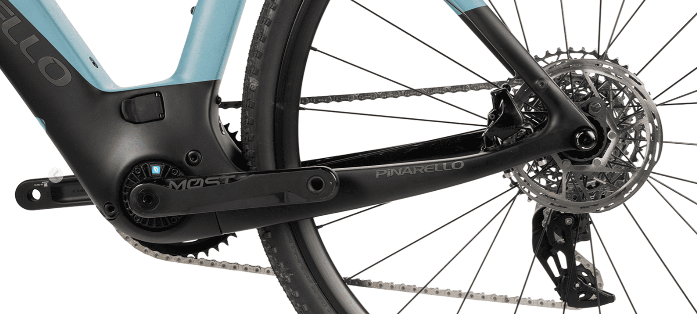 Vélo électrique PINARELLO Nytro E5 Gravel Carbone Sram Rival AXS 12V Bleu Airforce – Image 5